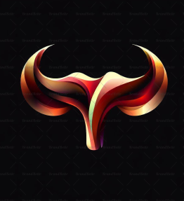 Abstrakte Stierhörner